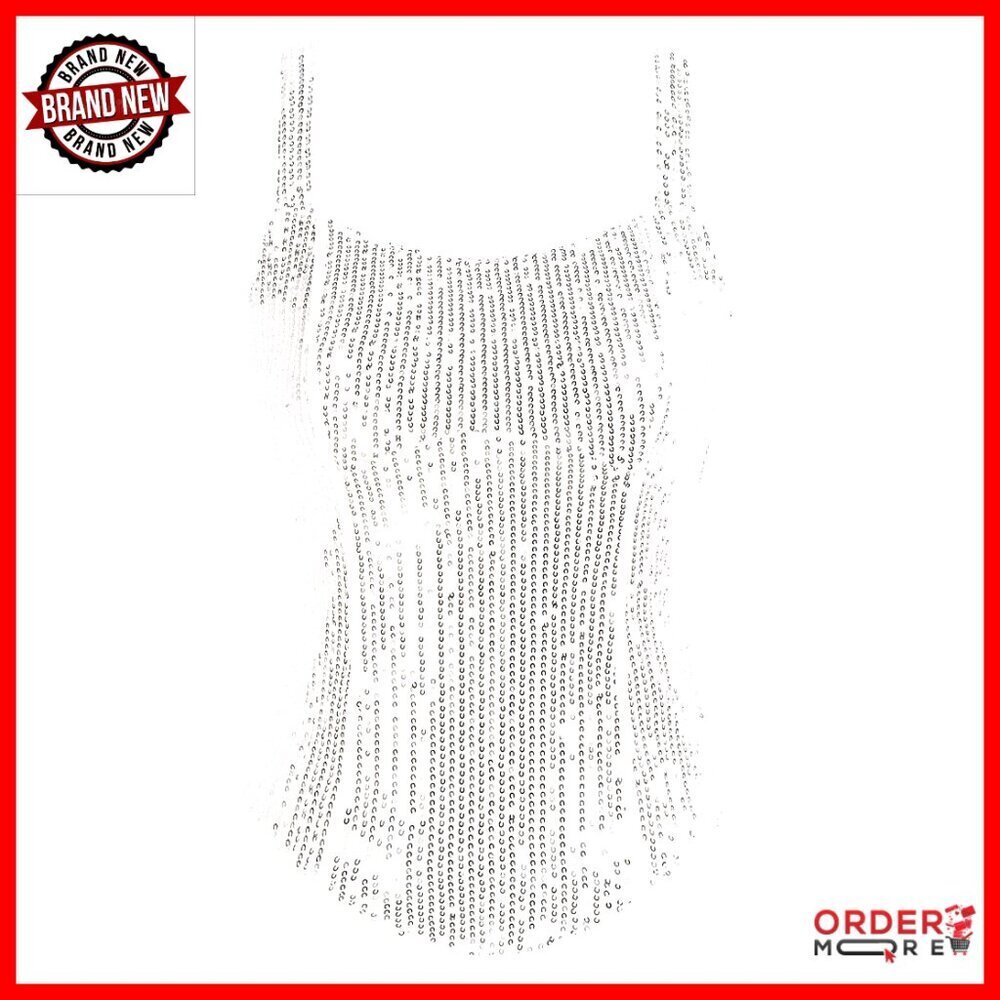 Sequin Bustier Tank Top Sparkle Corset Design Sleeveless Party Wear